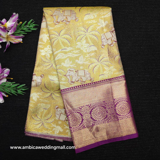 Buy Stunning Kanchi pattu mix Lehenga [2 To 5 Years]