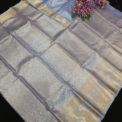 Semi Kanchi Pattu Pastel Saree