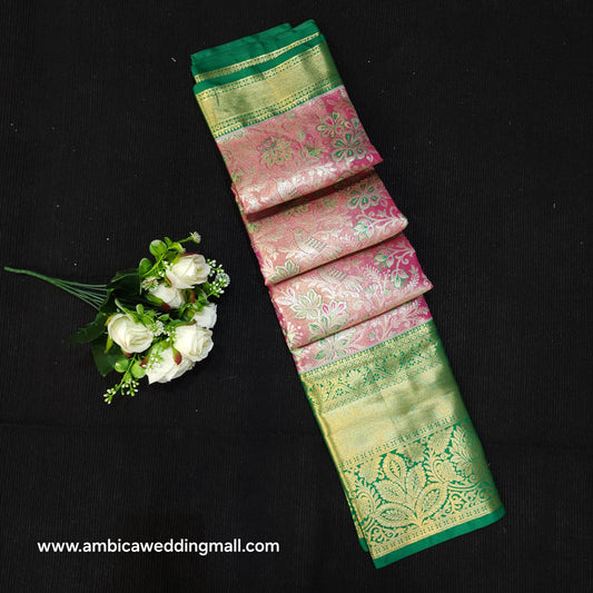 Semi Kanchi Pattu Tissue Saree