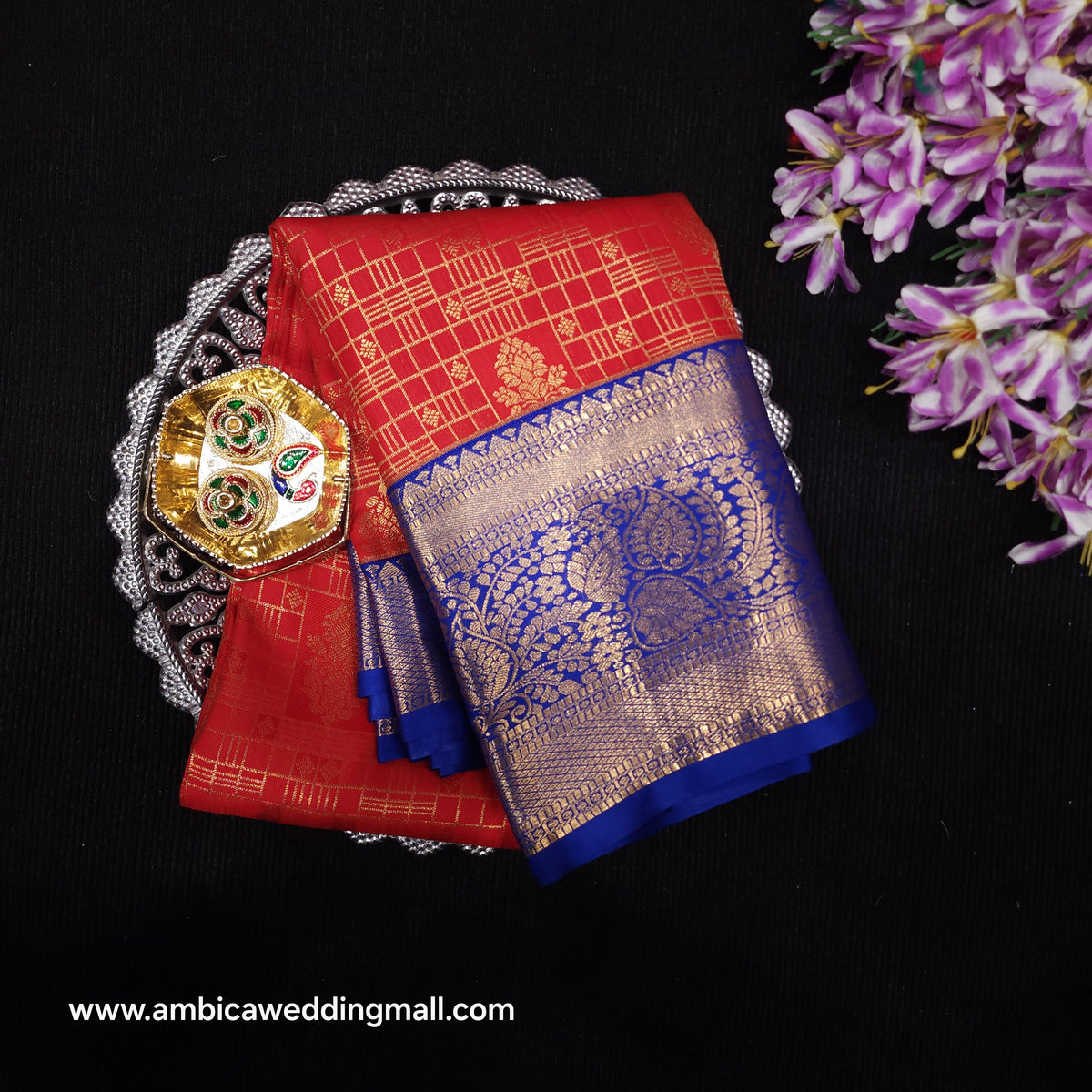 Vintage Checks Kanchi Pattu Trending Saree