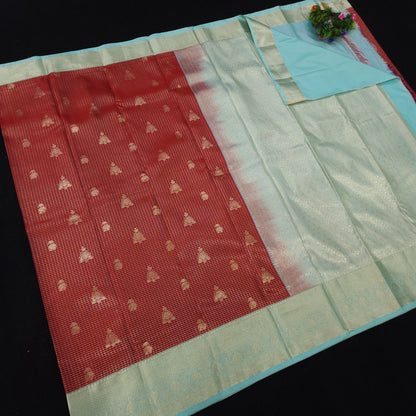 Resham Mix Kanchi Pattu Checks Sarees