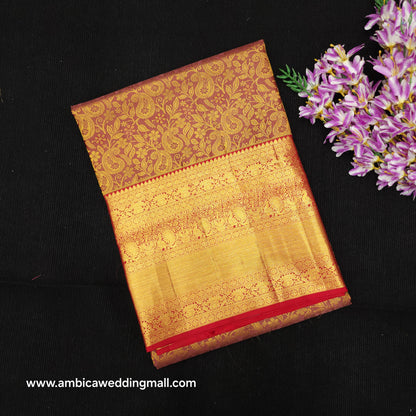 Bridal Resham Pure Handloom Kanchi Sarees