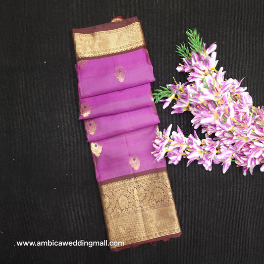 Handloom Kanchi Pattu Butta Light Weight Saree