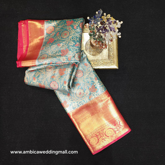 2 Gram gold zari semi kanchi pattu sarees ✨️