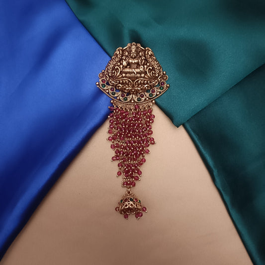 Elegant Short Jada With Red Crystals