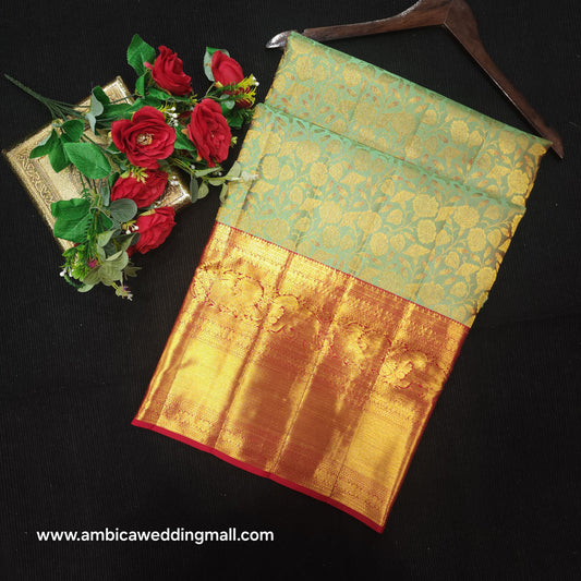 Pure Resham Bridal Kanchi Pattu Handloom Saree