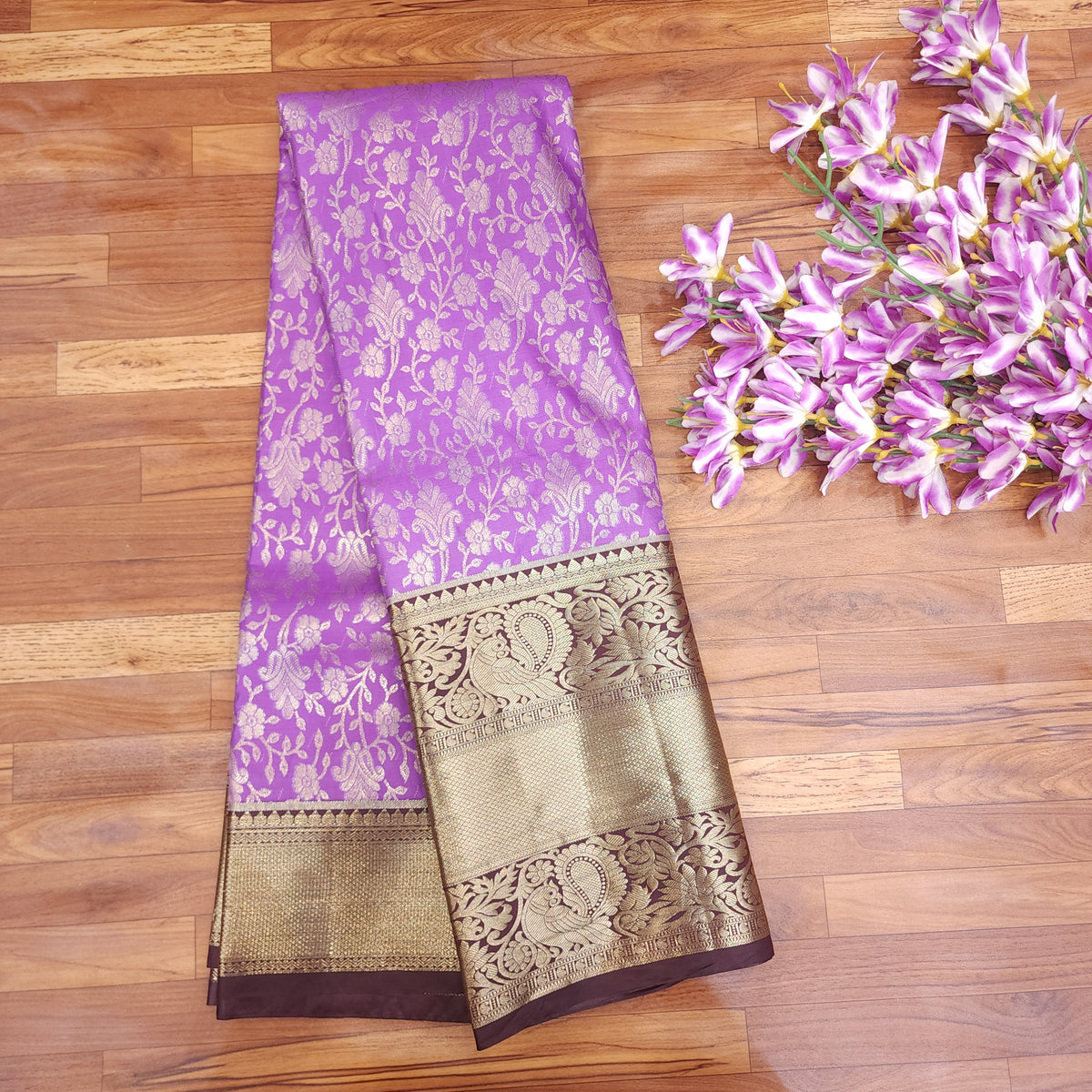 Semi Resham Kanchi Pattu Saree