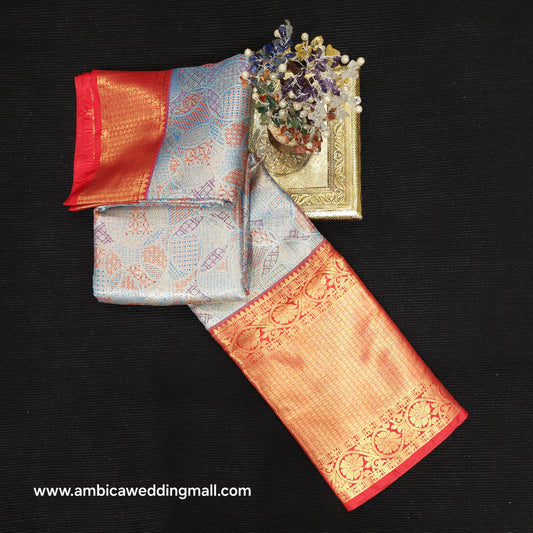 2 Gram gold zari semi kanchi pattu sarees ✨️