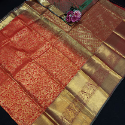 Resham Brocade Semi Kanchi Pattu Saree