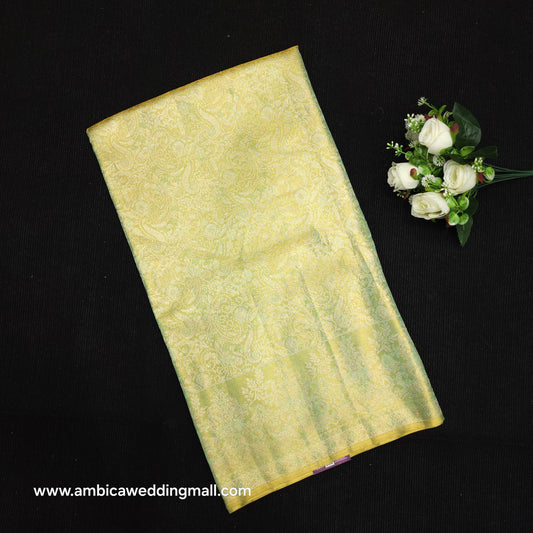 Pure 2G Jariwarp Brocade Handloom Tissue Sarees
