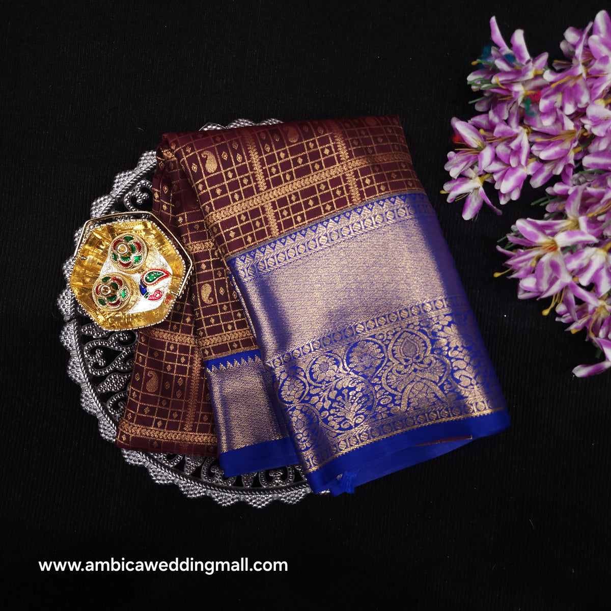 Vintage Checks Kanchi Pattu Trending Saree