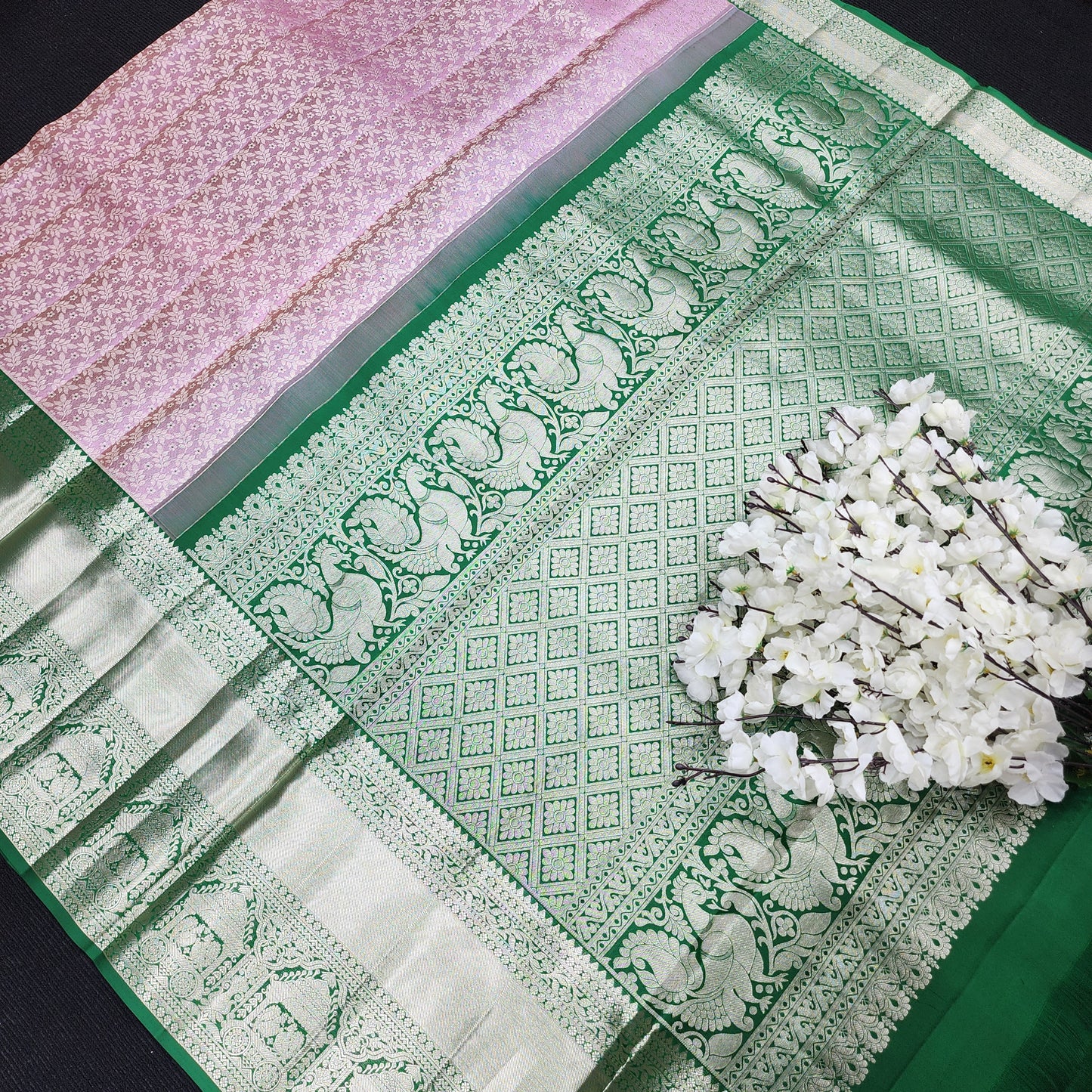 Pure Resham Bridal Kanchi Pattu Handloom Saree