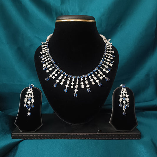 Beautiful AD Zircon Short Necklace