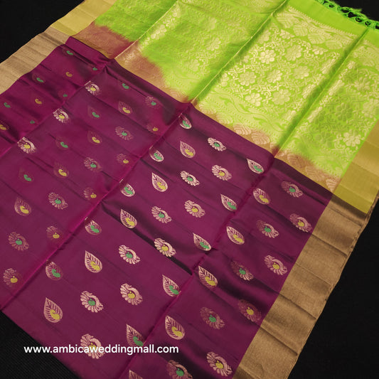 Kanchi Pattu Handloom Butta Saree