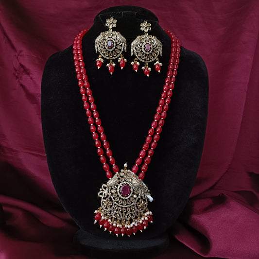 Beautiful Victorian Locket Beads Maala
