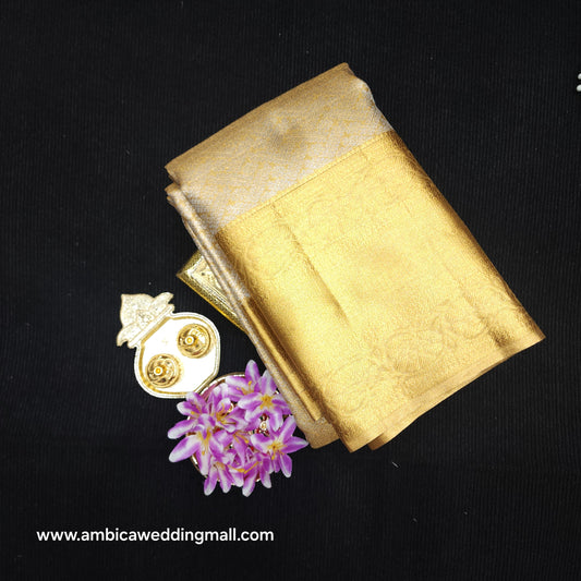 Kanchi Pattu Semi Gold Sarees