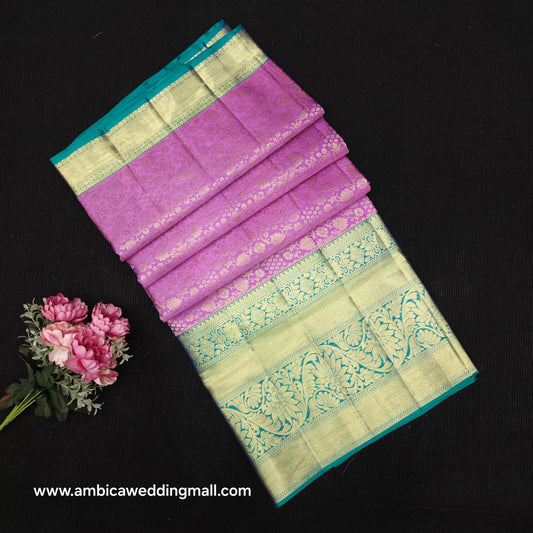 Handloom Pure Resham German Kanchi Pattu Saree