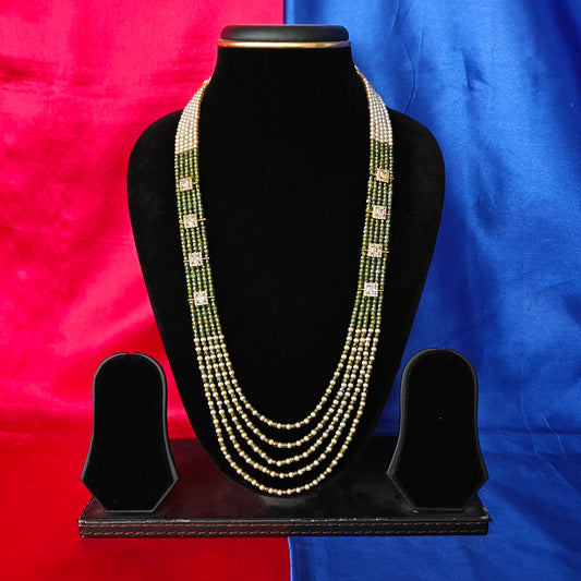 Beautiful Mehandi Green Coloured Honex Necklace
