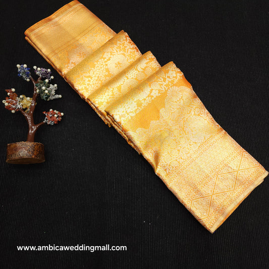 Pure tissue Bridal Kanchi Pattu Handloom Saree