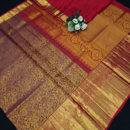 Bridal Resham Pure Handloom Kanchi Sarees