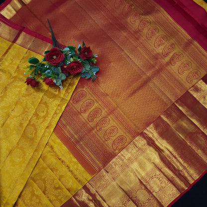Pure Resham Bridal Kanchi Pattu Handloom Saree