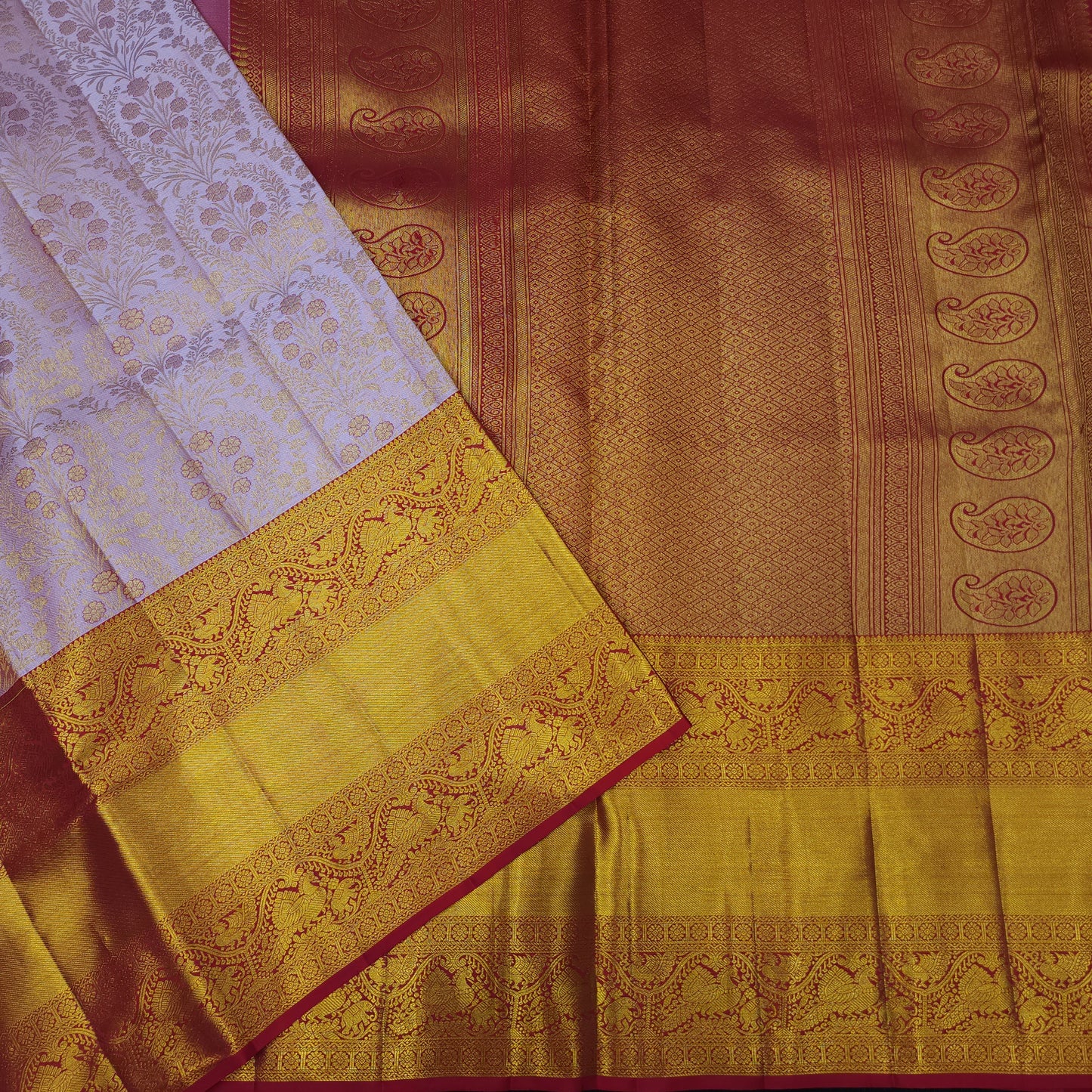 Pure Resham Bridal Kanchi Pattu Handloom Saree