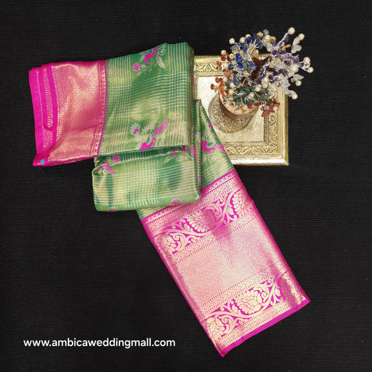 2 Gram gold zari semi kanchi pattu sarees ✨️