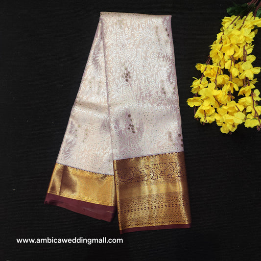Semi Kanchi Pattu Tissue Sarees