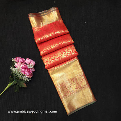 Resham Brocade Semi Kanchi Pattu Saree