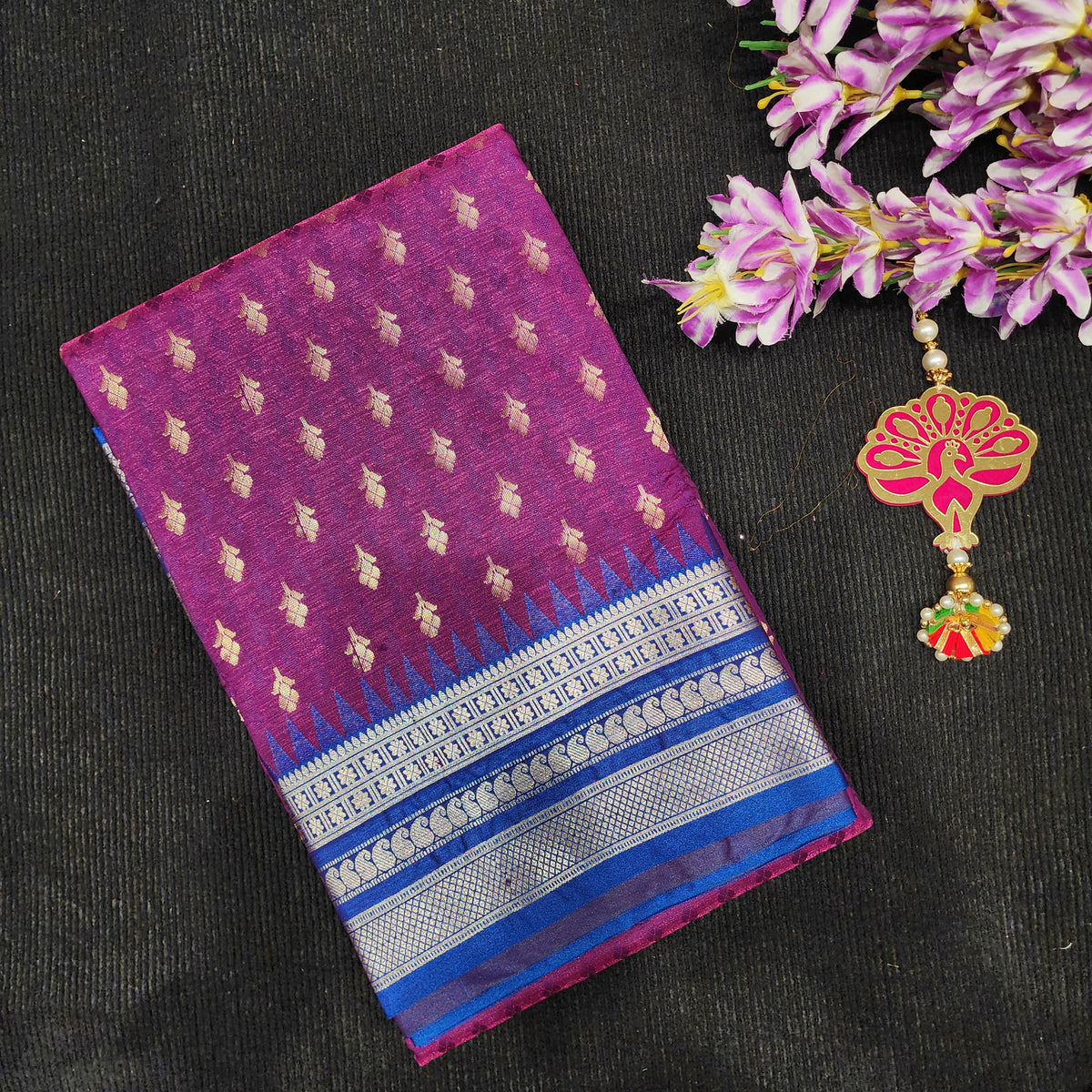 Visiri Kanchi Border Saree