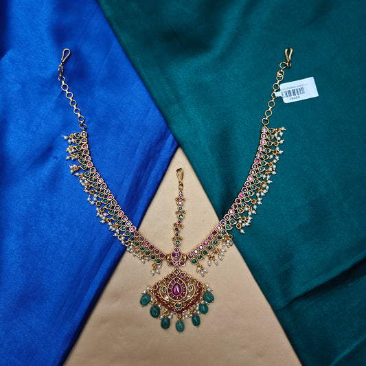 Beautiful Jadau Kundan Bridal Headset