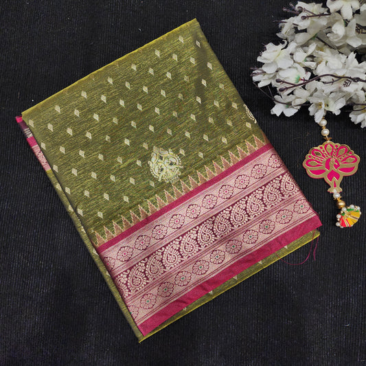 Visiri Kanchi Border Saree
