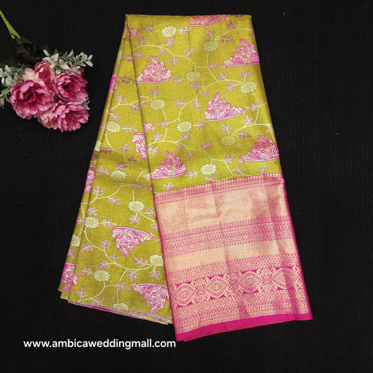 Kanchi Pattu Mix Lehengas [Free Size]