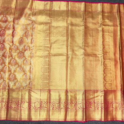 Pure Resham Bridal Kanchi Pattu Handloom Saree