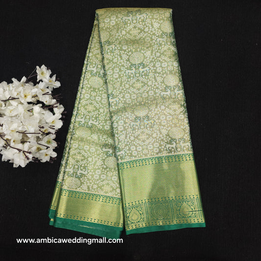 ✨️Kanchi pattu semi one gram gold saree✨️