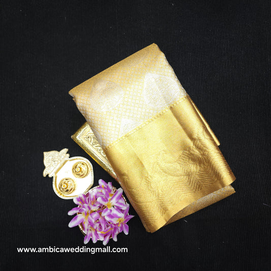 Kanchi Pattu Semi Gold Sarees