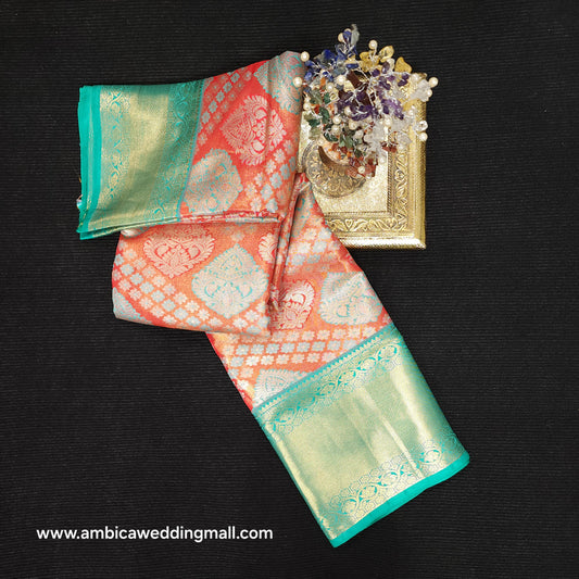 2 Gram gold zari semi kanchi pattu sarees ✨️