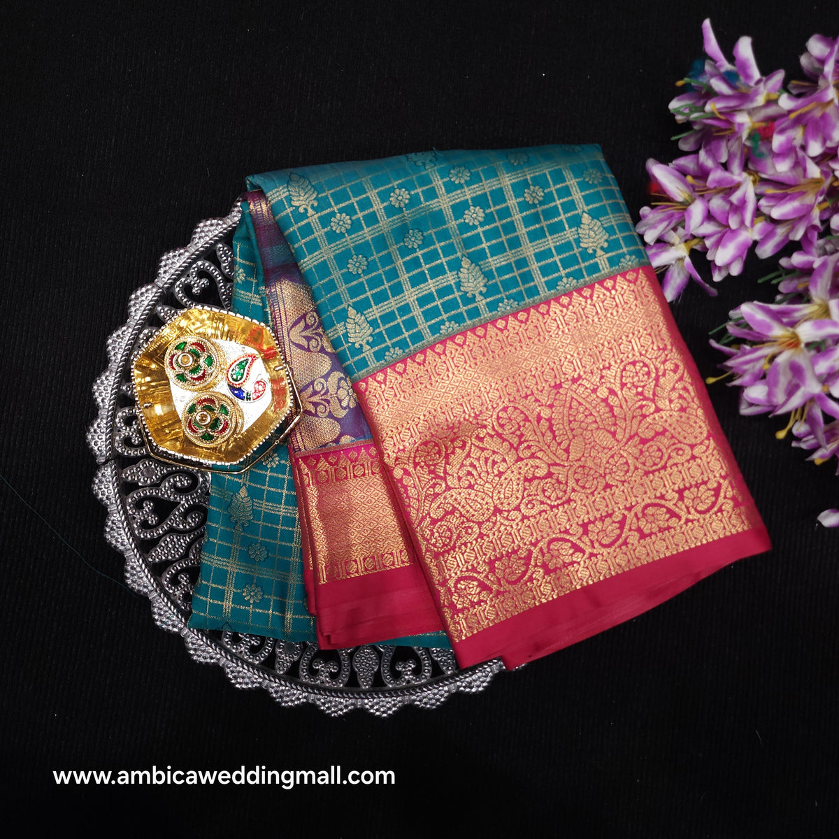 Vintage Checks Kanchi Pattu Trending Saree