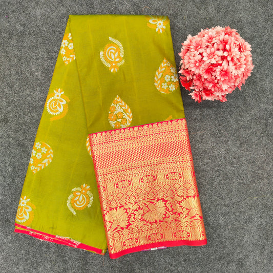 Kanchi Pattu Mix Lehenga Celebrate Your Heritage with a Twist & Vibrant Colours
