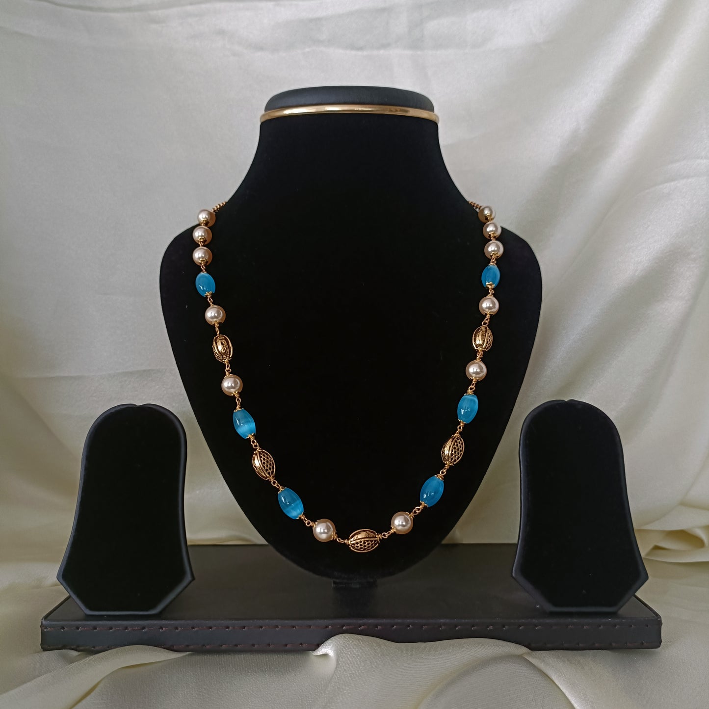 Beautiful Sky blue Beaded Jewellery