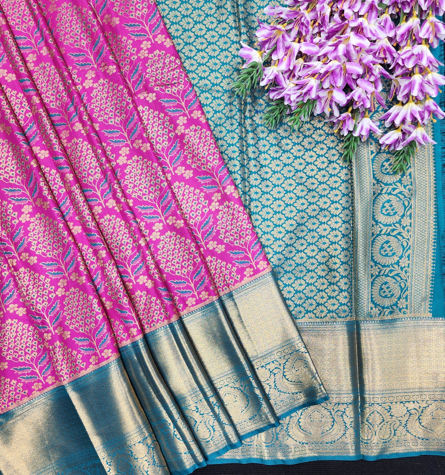 2 Gram gold zari semi kanchi pattu sarees ✨️