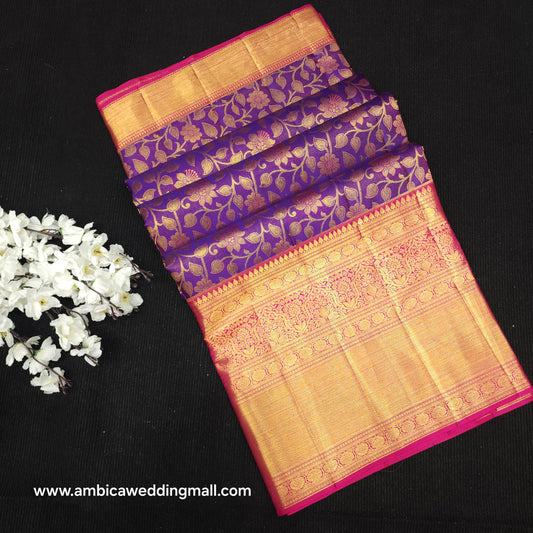 Pure Resham Bridal Kanchi Pattu Handloom Saree