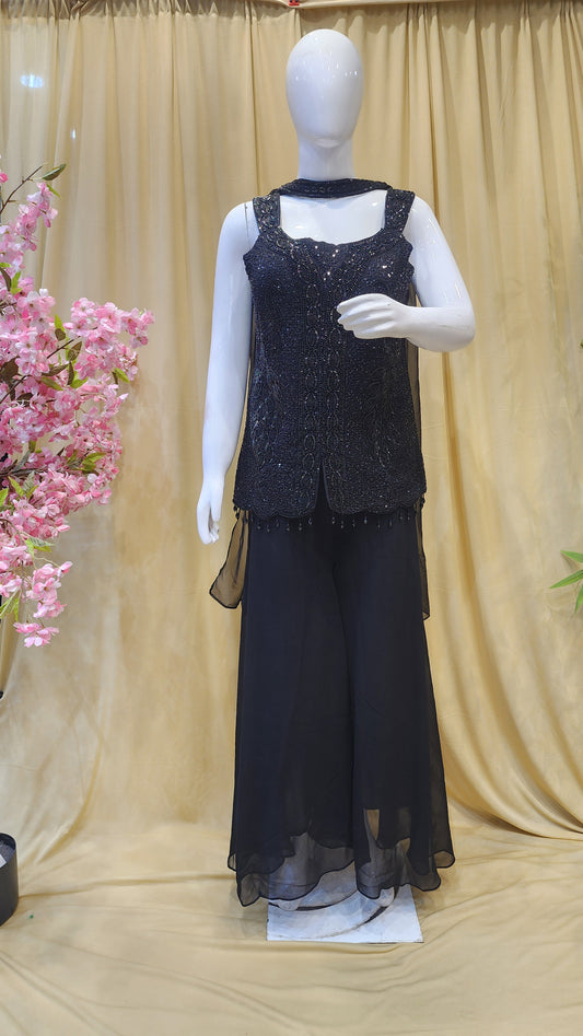 Fancy Sharara Dress [L, XL Size]