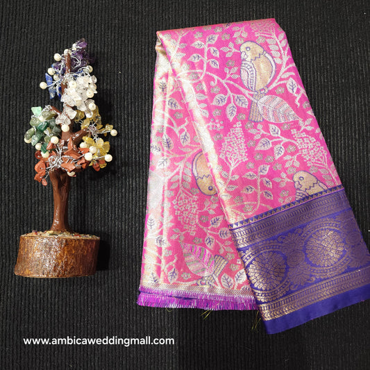 Kanchi Pattu Mix Lehengas [0 to 1.5 Years]