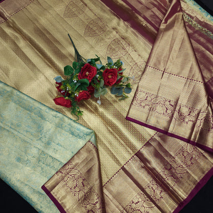 Pure Handloom Kanchi Pattu Bridal Saree