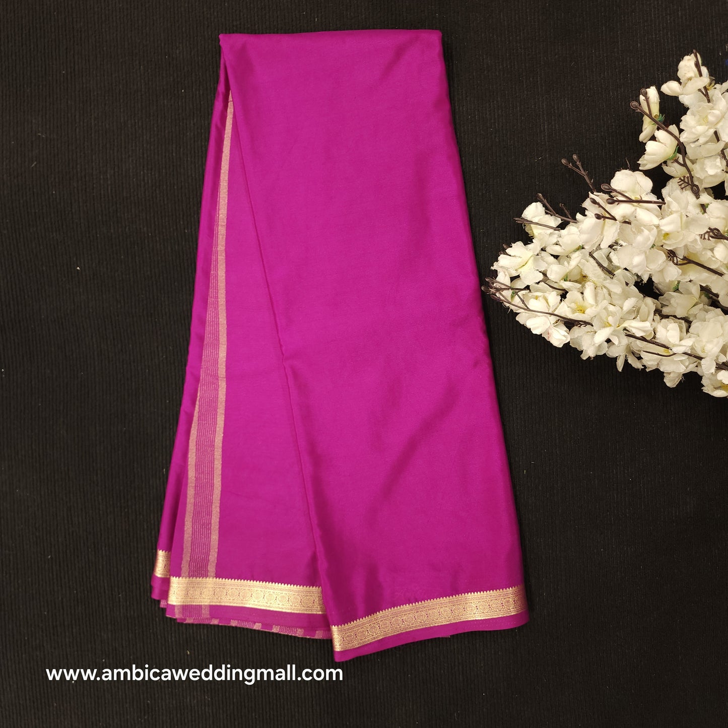 Mysore Silk Crape Saree - MS890