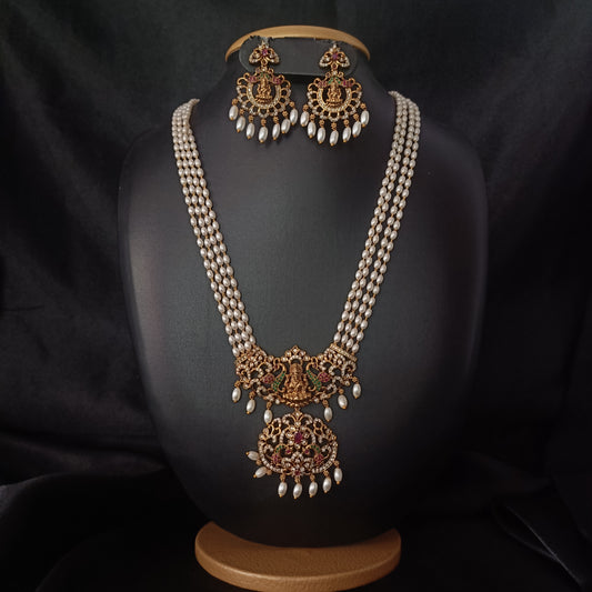 Beautiful Nakshi Pearls Maala