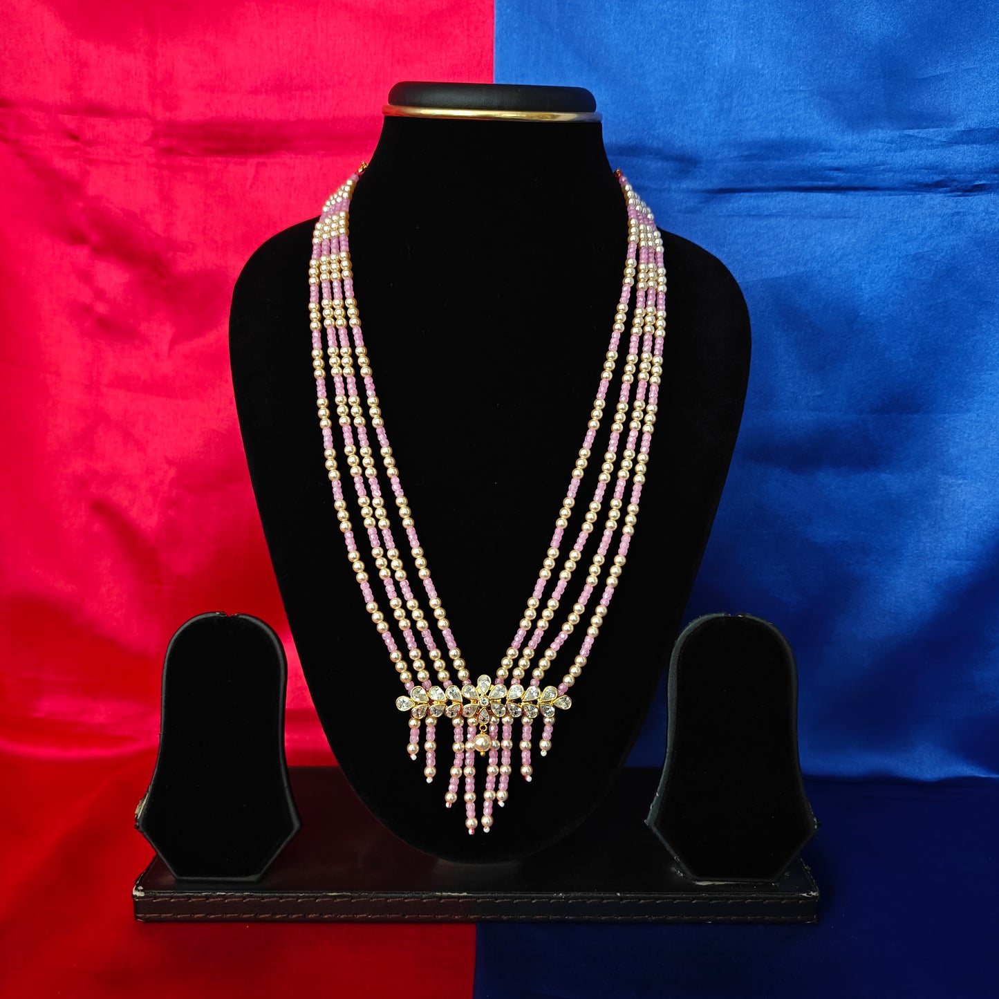 Beautiful Honex Necklace In Baby Pink Colour