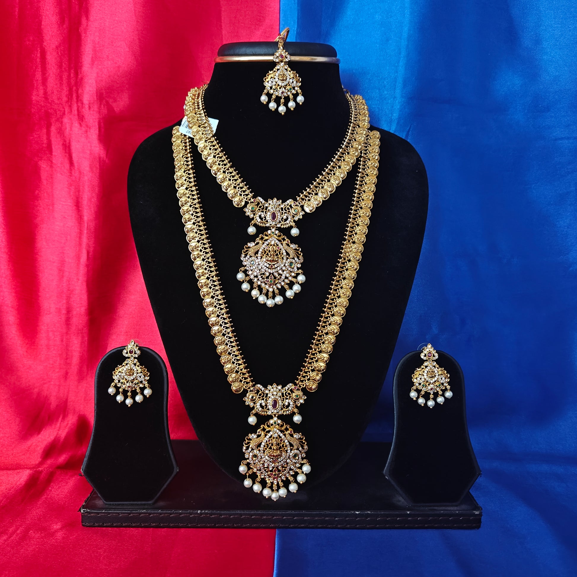 Beautiful Nakshi Combo Set With Laxmi Idol - Ambica Wedding Mall