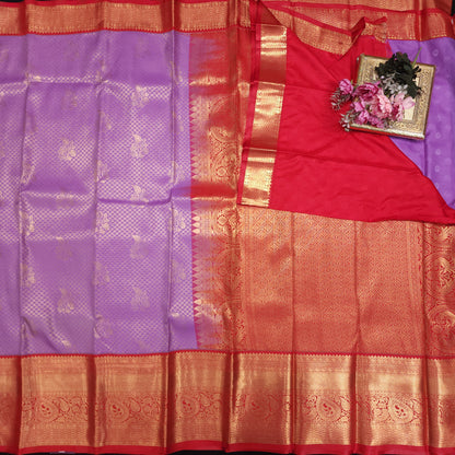 Vintage Checks Kanchi Pattu Trending Saree